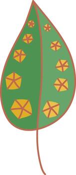 geométrico estampado hoja vector