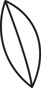 sencillo hoja garabatear vector