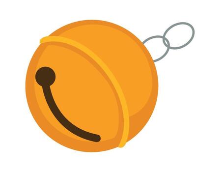 Round Jingle Bell with Loop vector