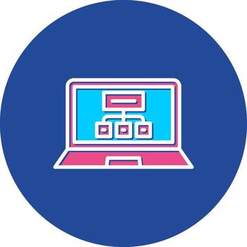 Sitemap on Website Map Navigation Structure Layout vector