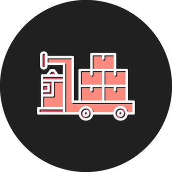 Agv Robot on Automated Guided Vehicle Robot Logistics Automation vector