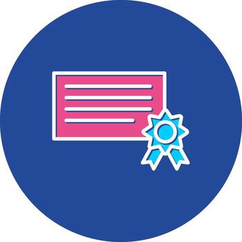 Certificate credential recognition diploma degree accreditation qualification license validation authentication proofClean vector