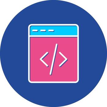 web codificación en programación desarrollo guion software vector