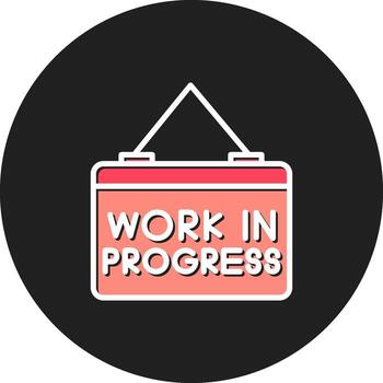 Work In Progress on WIP Incomplete Ongoing Underway vector