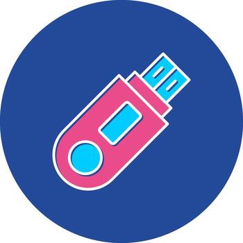 destello disco en USB conducir pulgar conducir memoria palo almacenamiento vector