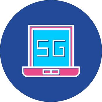 Laptop Computer on Notebook Portable Computer Workstation Device vector