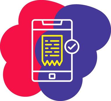 Verify Line Tow Color Bubble check confirm approve vector