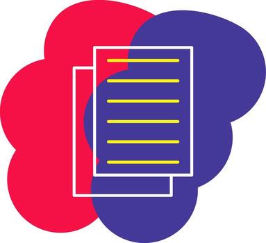 Notes Line Tow Color Bubble Writing Memo Document vector