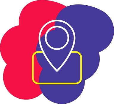 Map Pointer Line Tow Color Bubble location pin gps vector