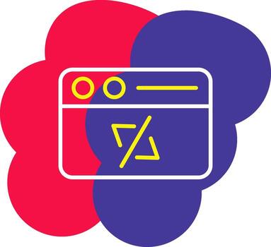 OR Code Line Tow Color Bubble scan code barcode vector