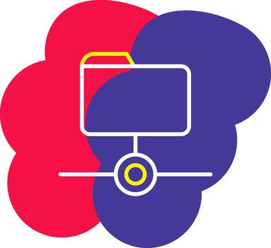 Share Line Tow Color Bubble social send connect vector