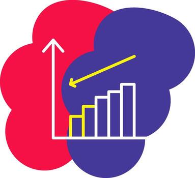 Decrease Icon down reduce decline vector