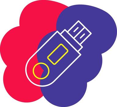 destello disco USB conducir pulgar conducir datos palo vector