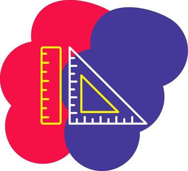 conjunto cuadrado dibujo triángulo redacción herramienta geométrico instrumento vector