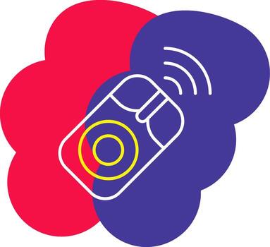 inalámbrico ratón línea remolcar color burbuja computadora hardware Bluetooth vector