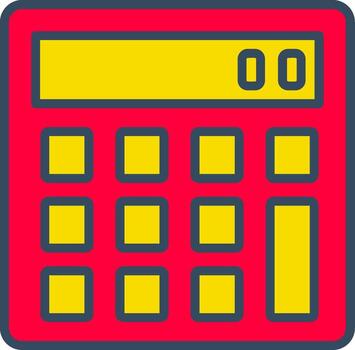 Calculator math arithmetic numbers calculation finance accounting budgetingClean vector