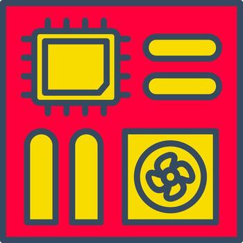 Computer Computer part Hardware Motherboard TechnologyClean vector