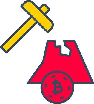 Mining Crypto Mining Digital Mining Blockchain Mining vector