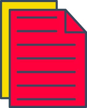 paper business file paste data mark document copyClean vector