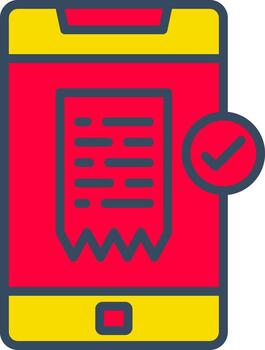 Accept Document Invoice Money Payment Transcript VerifyClean vector