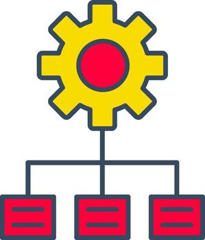 Hierarchy Organizational Chart Tiered Structure Management Tree vector