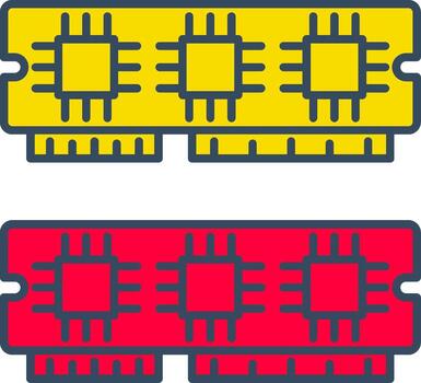 Ram Memory Data Storage Volatile Memory vector