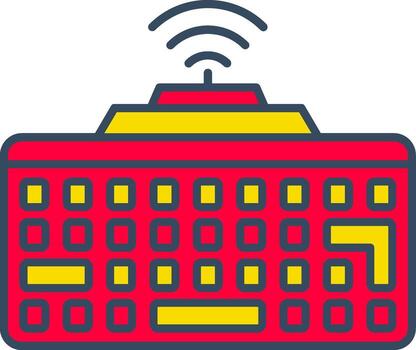 inalámbrico teclado sin cable teclado Bluetooth teclado radio teclado vector