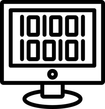 binario código tecnología estilizado formar vector