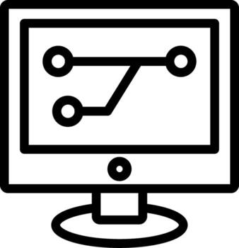Version Control Outline Icon vector