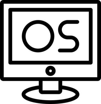 Operating System Outline Icon vector