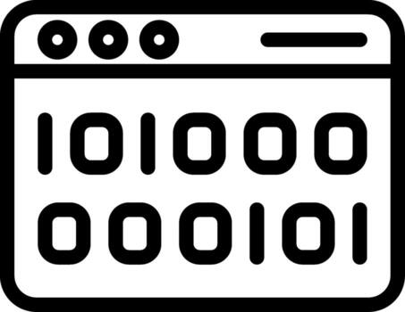 binario código limpiar ui concepto vector