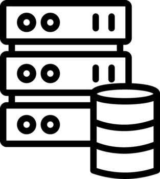 Server Gradient Color Form vector