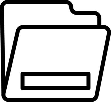 Folder Handcrafted UI Symbol vector