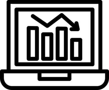analítica sólido llenar símbolo vector