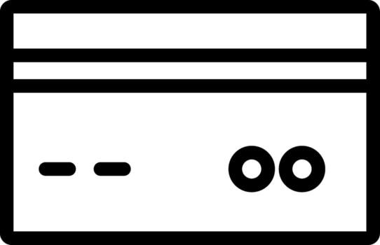 Credit Card Minimal UI Element vector