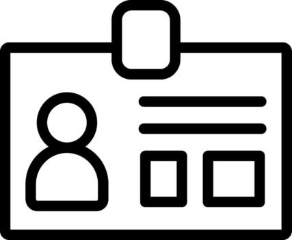 Id Card Abstract UI Visual vector