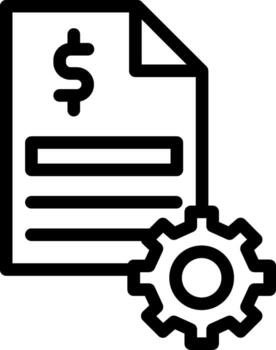 documento personalizado línea elemento vector