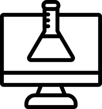 computadora agudo borde visual vector