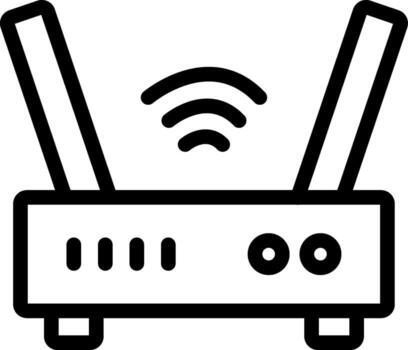 Router Futuristic UI Mark vector