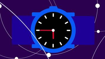 A modern wristwatch with planetary orbits around it, representing time travel, cosmic connection, and the universe's relationship with time video