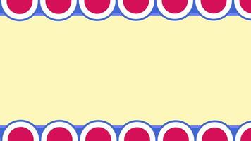 ein wellig dekorativ Rand im rot und Blau Linien sitzt gegen ein Sahne Hintergrund, geben ein spielerisch und künstlerisch Design Element video