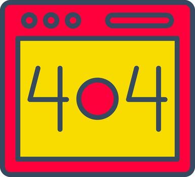 error 404 luego líneas de burbuja web página roto vector