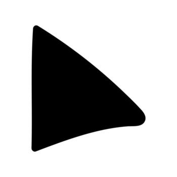 Simple black icon with a theme player, play button vector