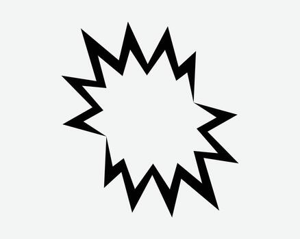 Explosion Icon Starburst Sign Expansion Explode Graphic Symbol Fireworks Expand Boom Bomb Explosive Dynamite Spark Burn Light Star Burst Power Energy vector