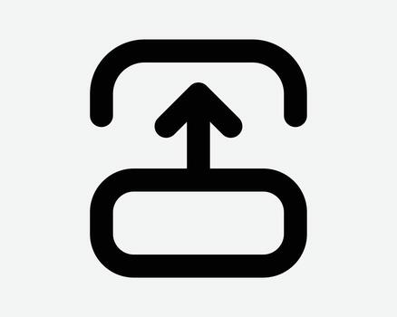 diapositiva arriba flecha icono control deslizante hacia arriba posición subir ubicación golpe fuerte Desplazarse gesto línea firmar símbolo dedo movimiento cursor dirección ruta camino encima vector