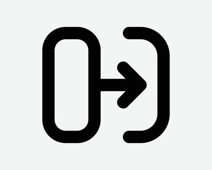 Slide Right Arrow Icon Slider Next Position Move Location Swipe Scroll Gesture Line Sign Symbol Finger Movement Cursor Direction Pathway Path Forward vector