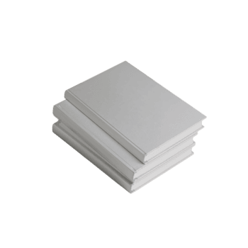 elevato pila di incontaminato libri contro un' pulito minimalista ambientazione suggerendo conoscenza e png