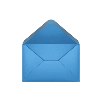 azurblå post kommunikation ikon skildrar meddelandehantering i en digital formatera på transparent png