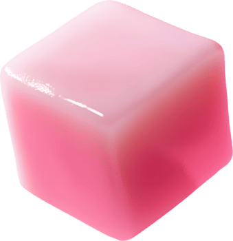 lucido rosa cubo pendenza colore 3d rendere astratto forma liscio superficie caramella piace struttura png