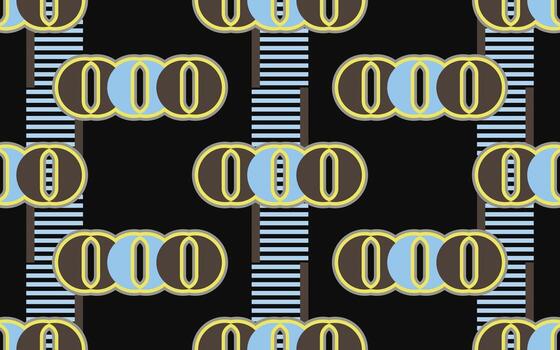 Memphis geometric seamless pattern, Retro playful bold print design, Abstract decorative textile background. vector